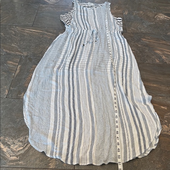 Hummingbird classic beachy contemporary Striped Sleeveless Maxi Dress size M - Picture 11 of 15